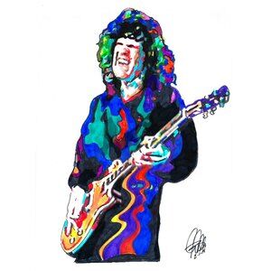 Gary Moore Singer Guitar Blues Rock Music Poster Print Wall Art 18x24
